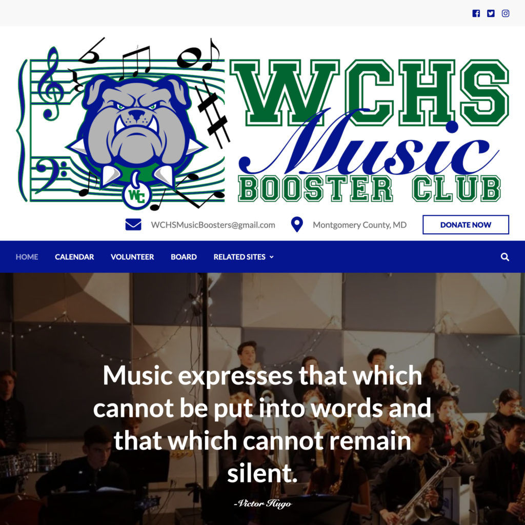 WCHS Music Boosters website