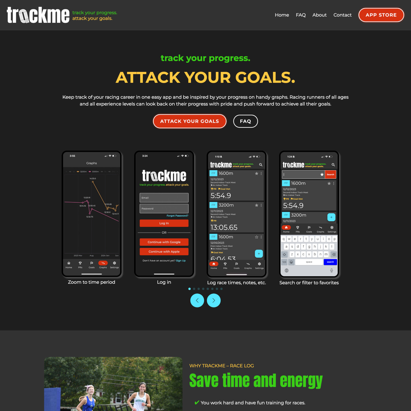 TrackMe – Race Log