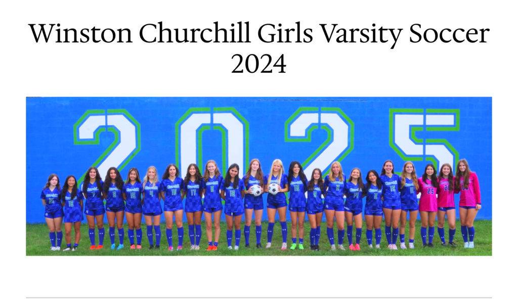 Team Program of WCHS Girls Soccer 2024-25